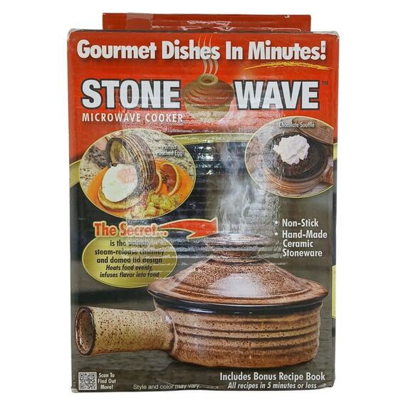 Telebrands Stone Wave Microwave Cooker Fast Convenient New in Box Ideal for One - Picture 1 of 6
